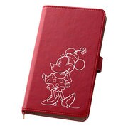 スマートフォン汎用 ディズニー ホットスタンプ レザーケース Lサイズ(合皮) ミニー RT-DSPIL/MN