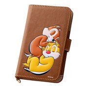 RT-DSPJS/CD [スマートフォン汎用 ディズニー ポップアップ レザーケース Sサイズ(合皮) チップ＆デール]
