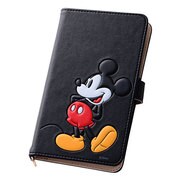 スマートフォン汎用 ディズニー ポップアップ レザーケース Lサイズ(合皮) ミッキー RT-DSPJL/MK