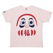 BU1142335 [和柄Tシャツ 福だるま 桃 LLサイズ]