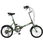 小径車（ミニベロ） 16型 外装6段変速 カーキ MF-166R