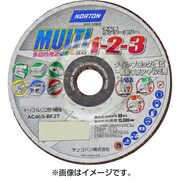 MULTI マルチ 1-2-3 多目的/切断・研削・研磨砥石 125mm 10枚入り [125mmディスクグラインダー用]
