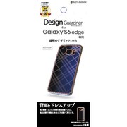 Galaxy S6 edge用 デザインガードナー 背面のみ ラインチェック Z634GS6E2