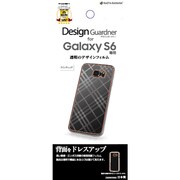 Galaxy S6用 デザインガードナー 背面デザイン 保護フィルム ラインチェック柄 Z626GS62