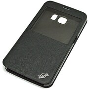 Galaxy S6用 手帳型ケース レザー調表示窓タイプ DASH Folio View ブラック XS6DV001