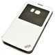 Galaxy S6用 手帳型ケース レザー調表示窓タイプ DASH Folio View ホワイト XS6DV002
