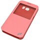 Galaxy S6用 手帳型ケース レザー調表示窓タイプ DASH Folio View ピンク XS6DV003