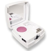 コンパクト型モバイル充電器 4200mAh ホワイトピンク B4200-WHPK