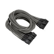 20+4Pin ATX Sleeved Cable 電源ユニット用スリーブケーブル グレー AC-009-CNONAN-PG