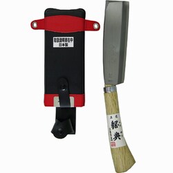 鋼典 鋼付鞘鉈 コブ柄 165mm C-15