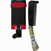 C-71 [鋼典 鋼付 箸付鉈 コブ柄 木鞘 180mm]