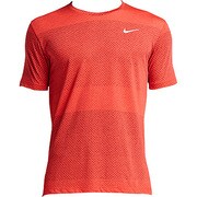 646796-647 [Dri-FIT クール ストライプ テイルウィンド クルー ランニングシャツ メンズ Lサイズ ダーリングレッド]