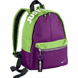 purple and green nike backpack