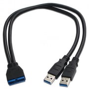 ケース用USB3.0ケーブル 30cm ブラック USB-016
