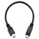 USBホストケーブル Mini-B - Micro-B 15cm ブラック USB-114A