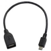 USBホストケーブル A - Micro-B 20cm ブラック USB-135A