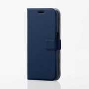 GALAXY S6用 レザーケース 横フラップ 薄型 ブルー PD-SCGS6PLFSNBU