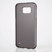 GALAXY S6用 TPUケース 透明 ブラック PD-SCGS6UCTBK
