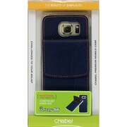 GALAXY S6用ケース ネイビー Pocket Cover GS6 NV