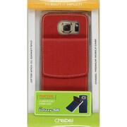 GALAXY S6用ケース レッド Pocket Cover GS6 RD