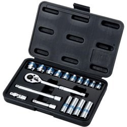 SWS-300 [GIS カラーラインソケットトレンチセット9.5mm角 18PCS]