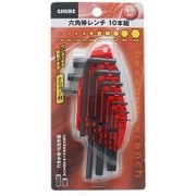 GIS 六角棒レンチ ホルダー付ミリ 10本組