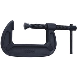 儀助 鍛造C型クランプ 100mm ブラック