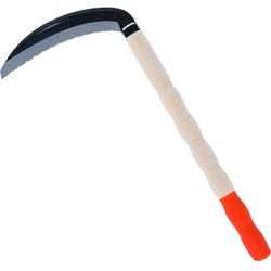 菊堂 極ラク鎌 三日月鎌 三面刃付 180mm