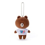 ボールチェーン付 キャラクターマスコット LINE FRIENDS BN-Tシャツ THANK YOU！！！ [対象年齢：6歳～]