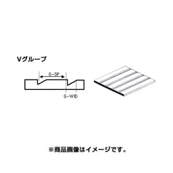 K 70EG4250 [エバーグリーン プラシート V-GROOVED(深溝) 1.0×6.3mm]