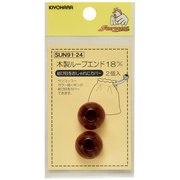 GFSUN91-24 [木製ループエンド18mm 2個入り]