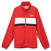 SD12F11-RE-L [カラーブロック ウインドジャケット ユニセックス Lサイズ レッド]