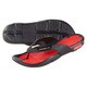 SD95K01M-KR-25 [POOL SURFER THONG（プールサイドトング） メンズ 25cm ブラック×レッド]