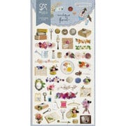 2029 ANTIQUE FLORAL デコレーションステッカー