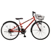 子ども用自転車 Spiky(スパイキー) 22型 外装6段変速 ソフトレッド CSK2252 OR18