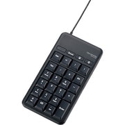 有線テンキーボード/Mサイズ/メンブレン/高耐久/USBハブ付/ホットキー付/ブラック TK-TCM015BK