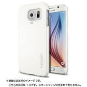Galaxy S6用ケース Thin Fit Shimmery White (PET) SGP11309