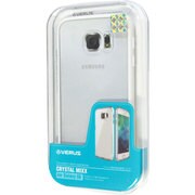 ポリカーボネイト+TPUバンパースリムハードケース ホワイト Crystal MIXX for GALAXY S6