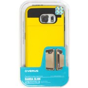 カードケース搭載プラスチック+TPUハードケース レモン Damda Slide for GALAXY S6