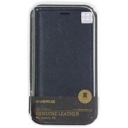 手帳型牛本革レザーケース ネイビー Genuine leather diary case for GALAXY S6