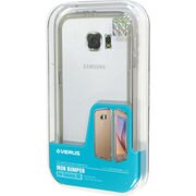 アルミ×TPUハイブリッドバンパー ライトシルバー IRON Bumper for GALAXY S6