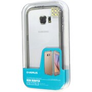 アルミ×TPUハイブリッドバンパー ダークシルバー IRON Bumper for GALAXY S6