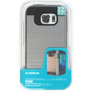プラスチック×TPU2層構造耐衝撃ケース ダークシルバー Verge for GALAXY S6