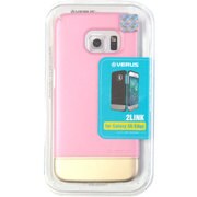 ツートンカラースリムハードケース ピンクベージュ 2LINK for GALAXY S6 Edge