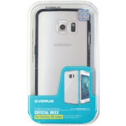 ポリカーボネイト+TPUバンパースリムハードケース ブラック Crystal MIXX for GALAXY S6 Edge