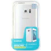 ポリカーボネイト+TPUバンパースリムハードケース ホワイト Crystal MIXX for GALAXY S6 Edge