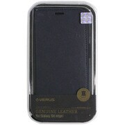 手帳型牛本革レザーケース ネイビー Genuine leather diary case for GALAXY S6 Edge
