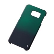 Galaxy S6 edge専用 グラデーションハードケース ブラック/グリーン RT-SC04GC5/BG