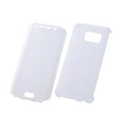 Galaxy S6 edge専用 フルカバーディスプレイケース クリア RT-SC04GTC8/C