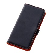Galaxy S6専用 ブックレザーケース 合皮 ブラック RT-SC05GLBC1/B